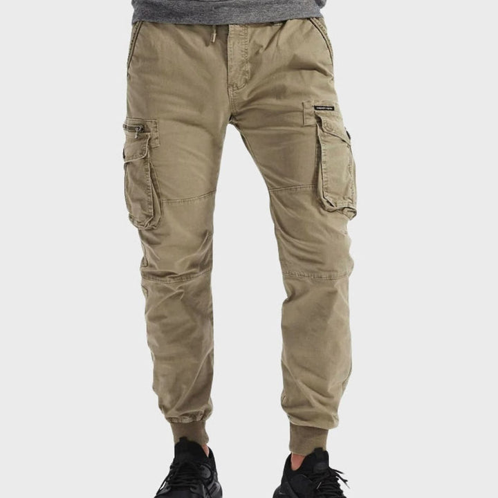 Men's Tactical Multi-Pocket Cuffed Cargo Jogger Pants