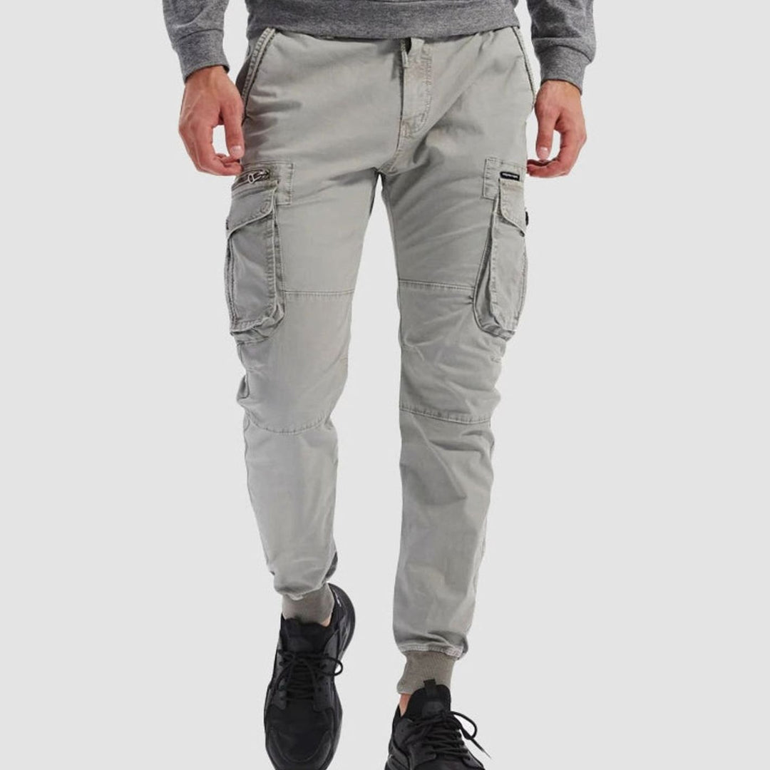 Men's Tactical Multi-Pocket Cuffed Cargo Jogger Pants