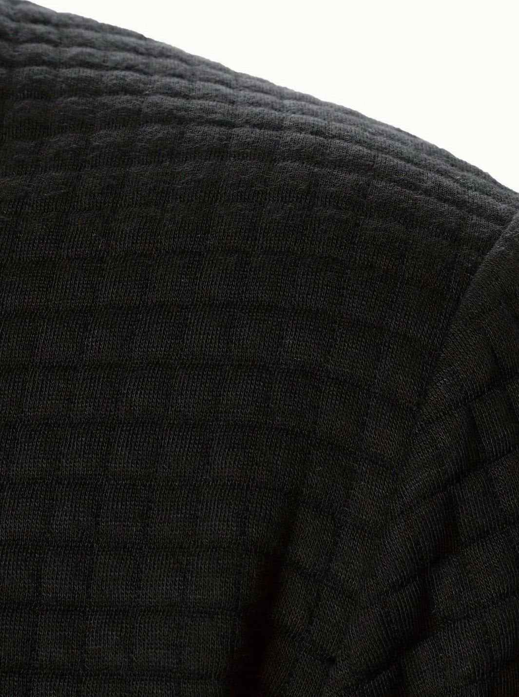 Men's Textured Grid Full-Zip Bomber Jacket