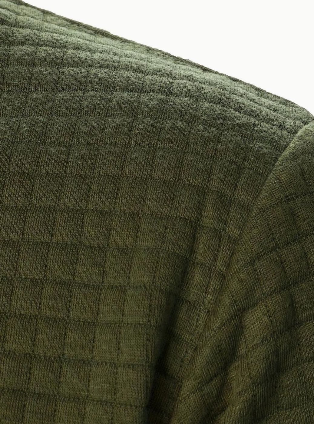 Men's Textured Grid Full-Zip Bomber Jacket
