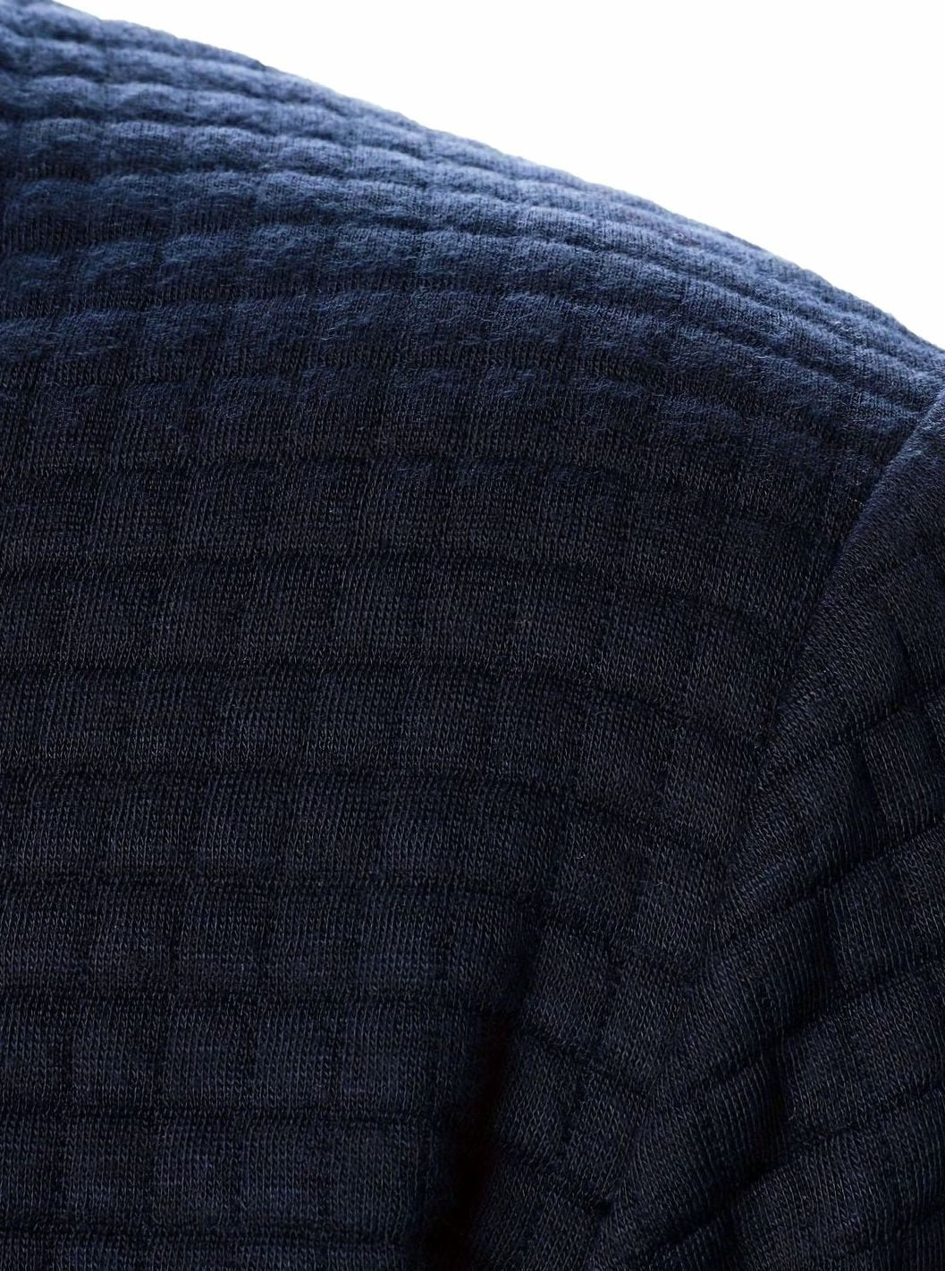 Men's Textured Grid Full-Zip Bomber Jacket