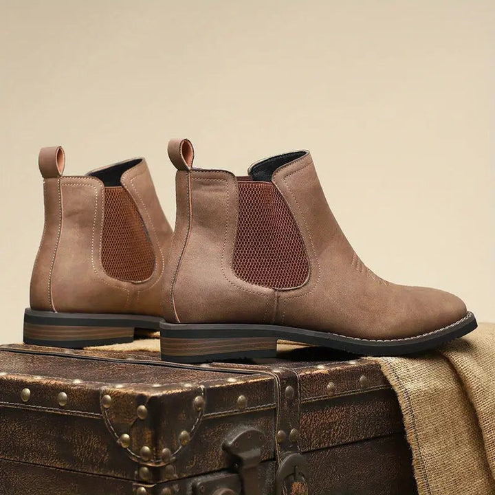 Men's Western-Style Chelsea Slip-On Ankle Boots