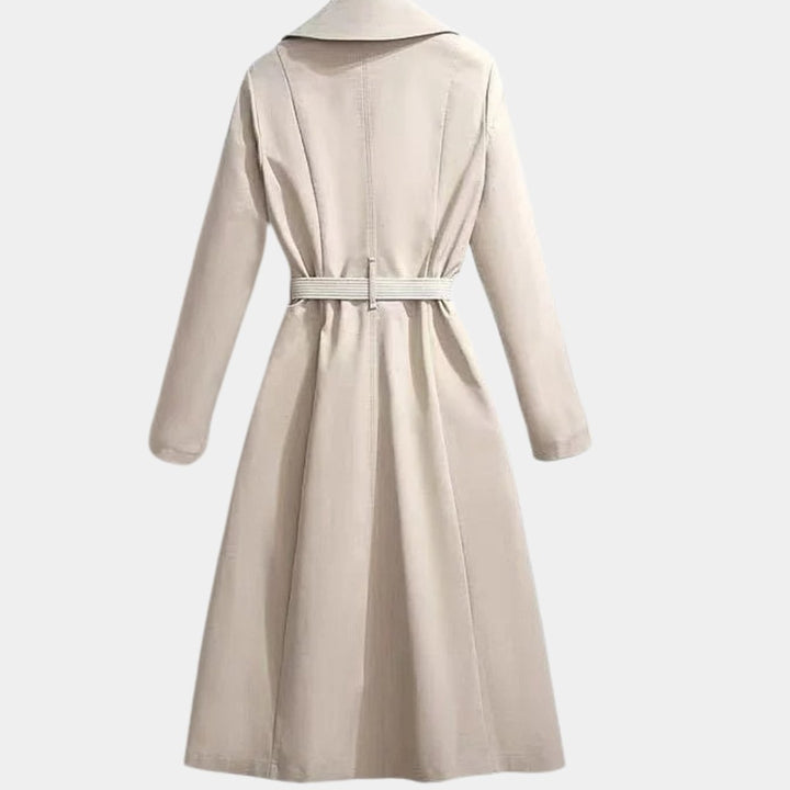 Women's Belted Classic Midi Trench Coat