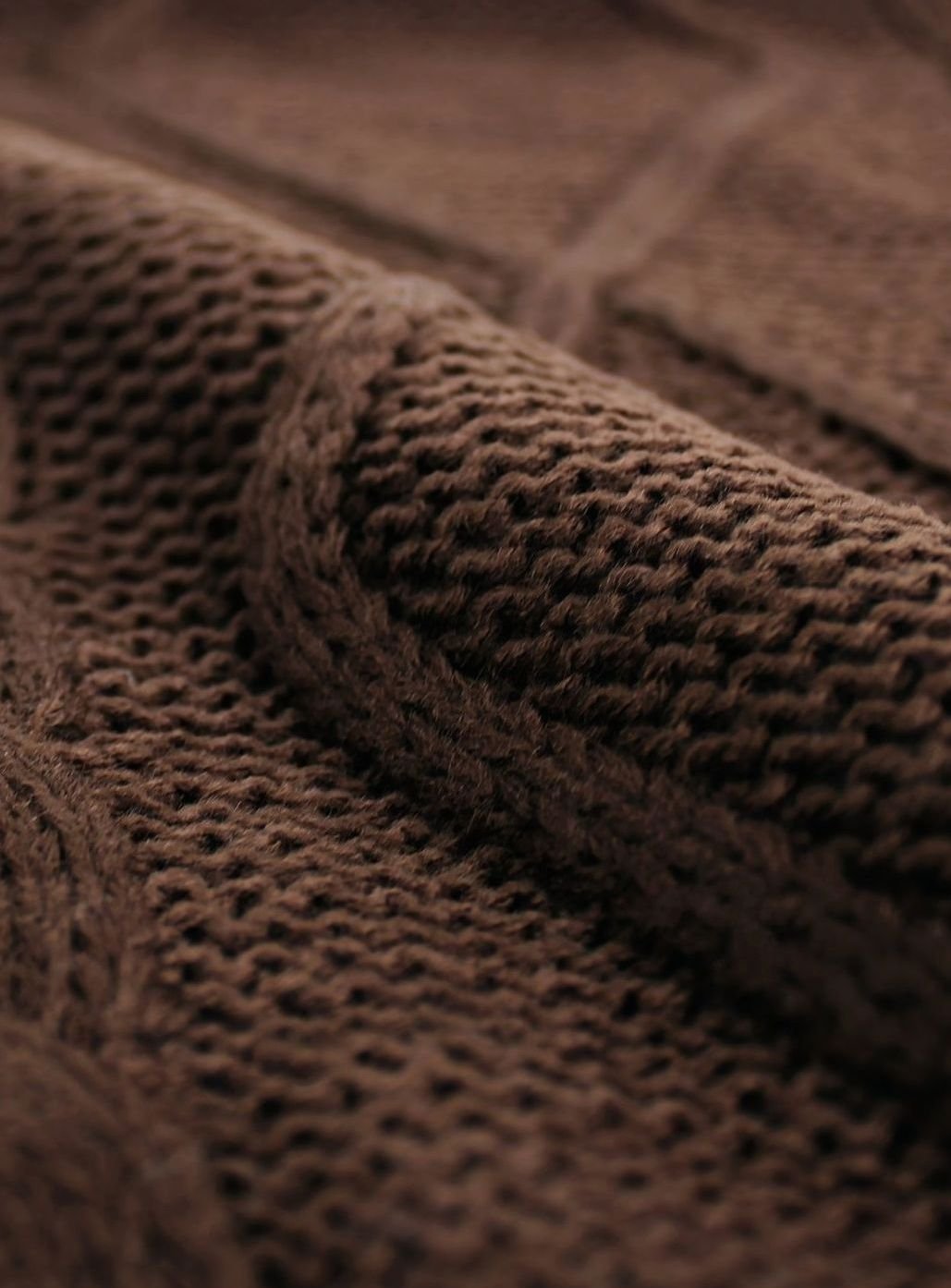 Women's Cable-Knit V-Neck Sweater Vest Relaxed Fit