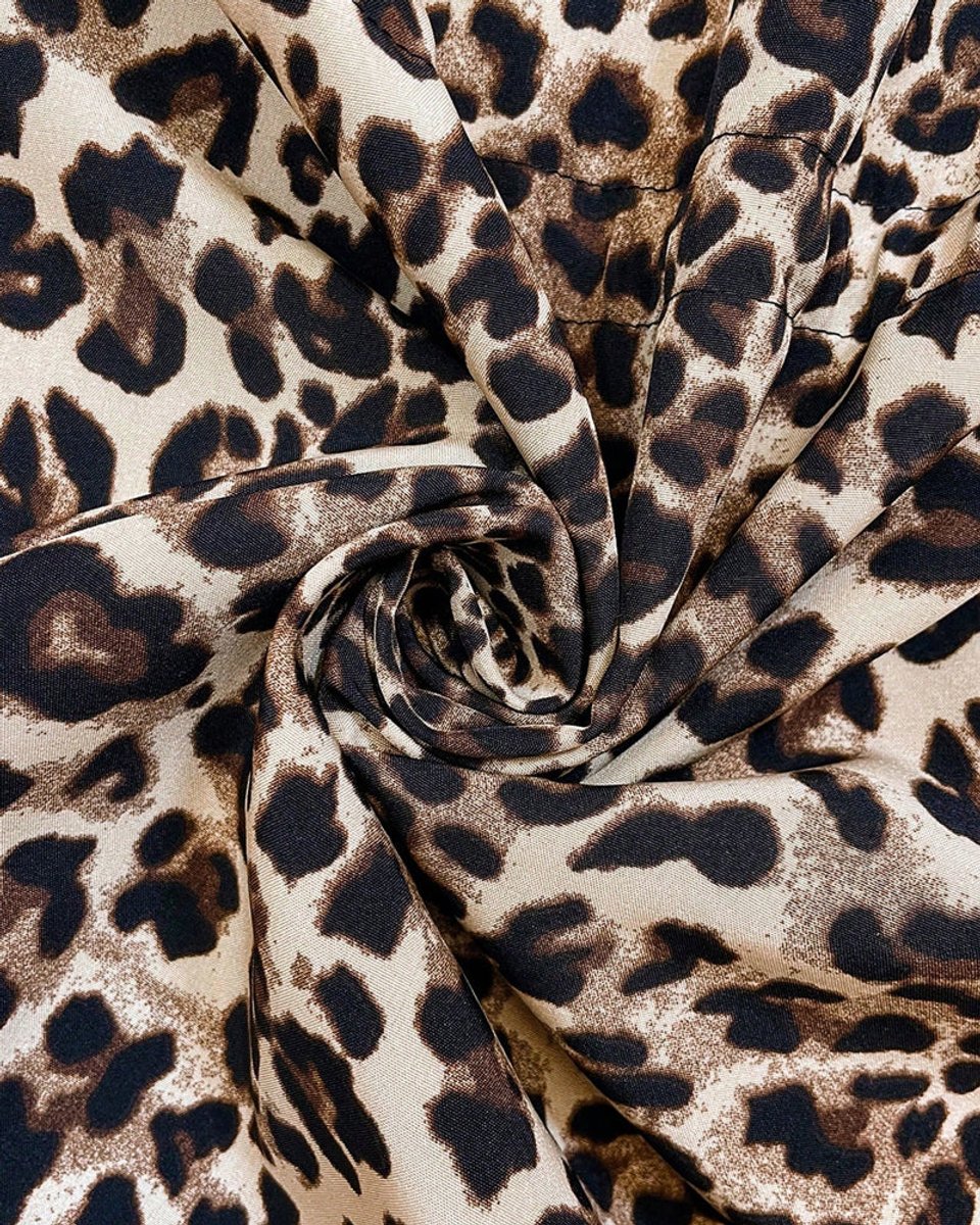 Women's Coat Reversible Leopard Print Hooded Zip-Up Jacket