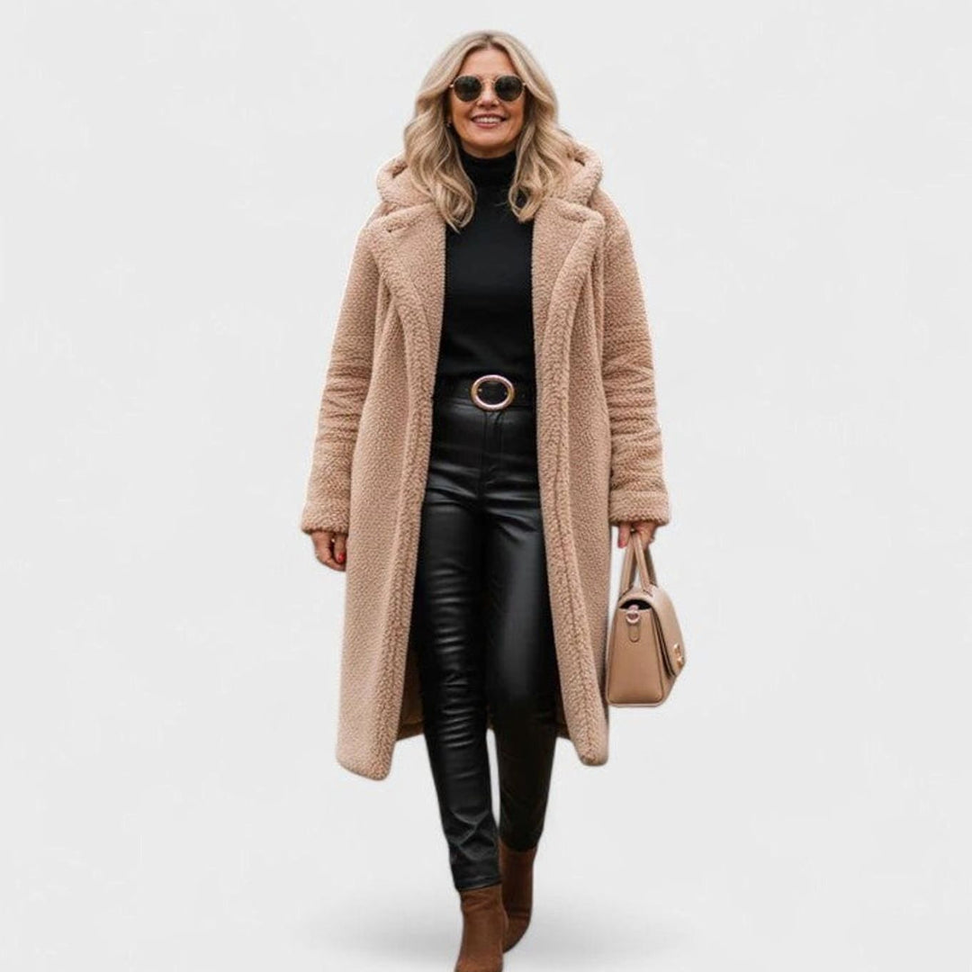 Women's Elegant Oversized Teddy Faux Fur Long Winter Coat
