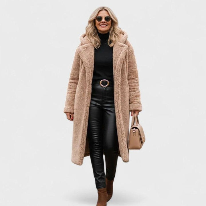 Women's Elegant Oversized Teddy Faux Fur Long Winter Coat