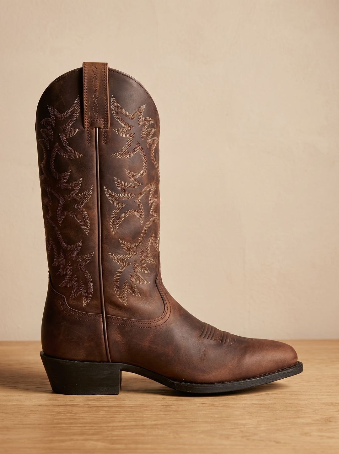 Women's Embroidered Mid-Calf Block-Heel Cowboy Boots