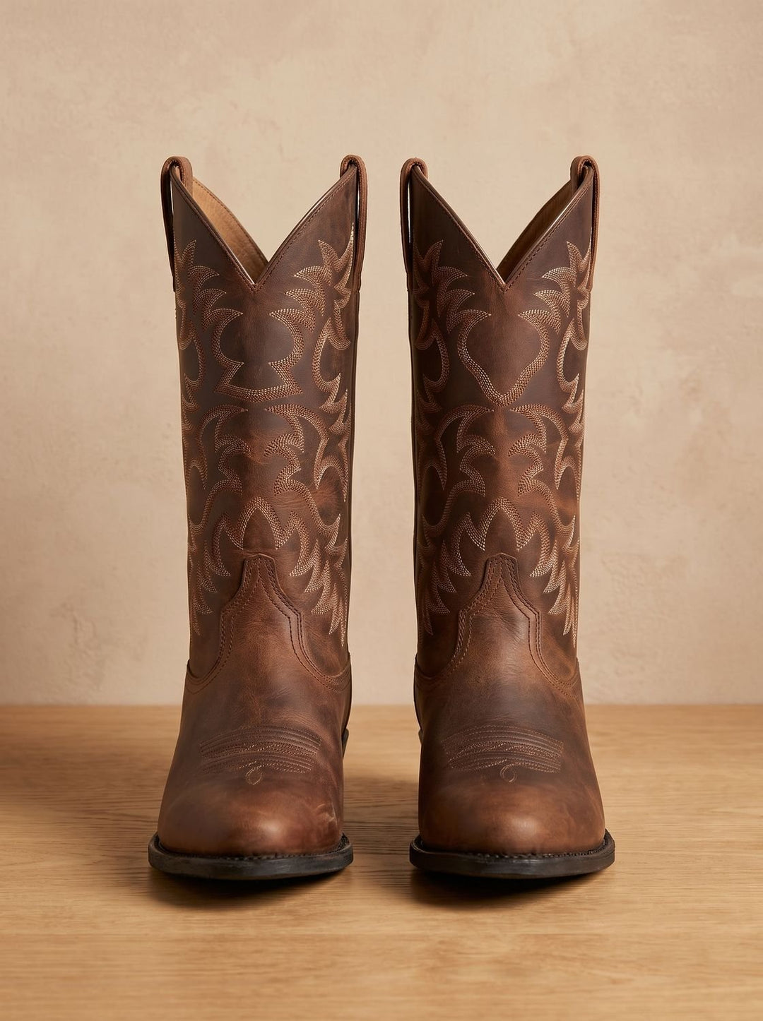 Women's Embroidered Mid-Calf Block-Heel Cowboy Boots