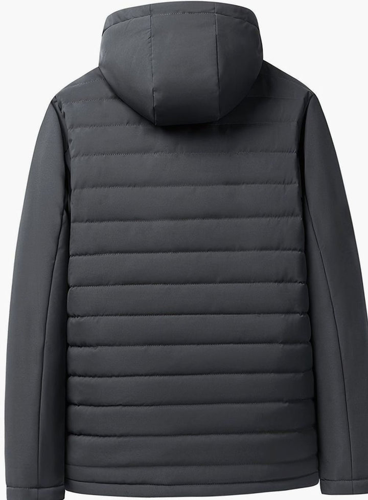 Women's Fleece-Lined Hooded Quilted Jacket Relaxed Fit
