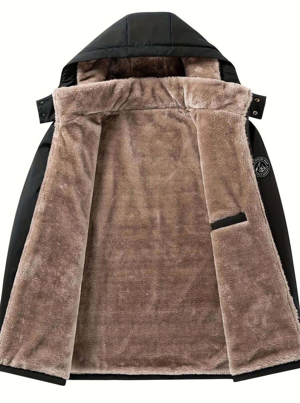 Women's Fleece-Lined Hooded Quilted Jacket Relaxed Fit