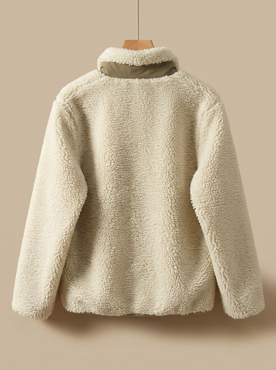 Women's Full Zip-Up Sherpa Fleece Relaxed-Fit Jacket