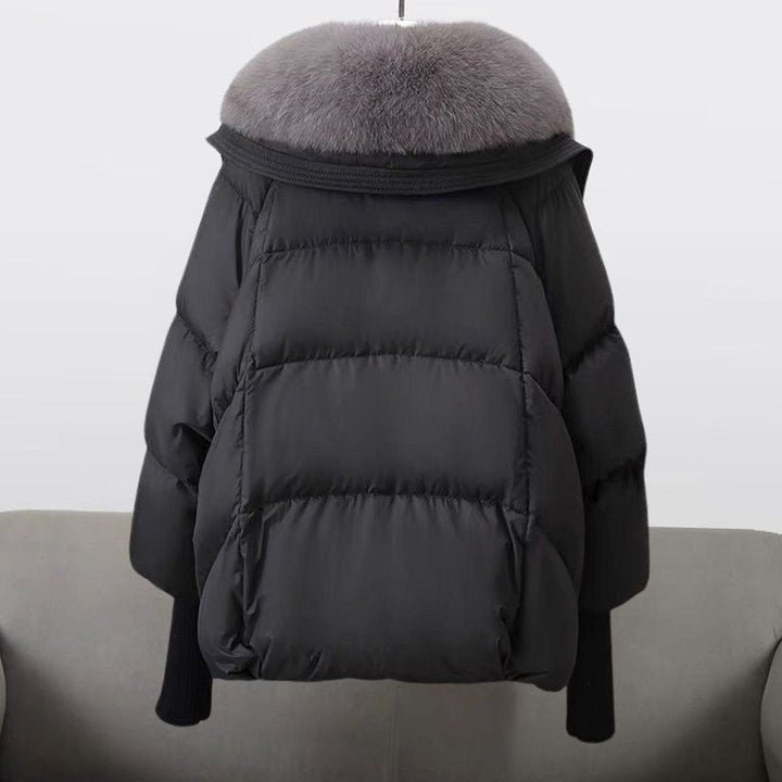 Women's Fur-Collar Puffer Short Winter Jacket