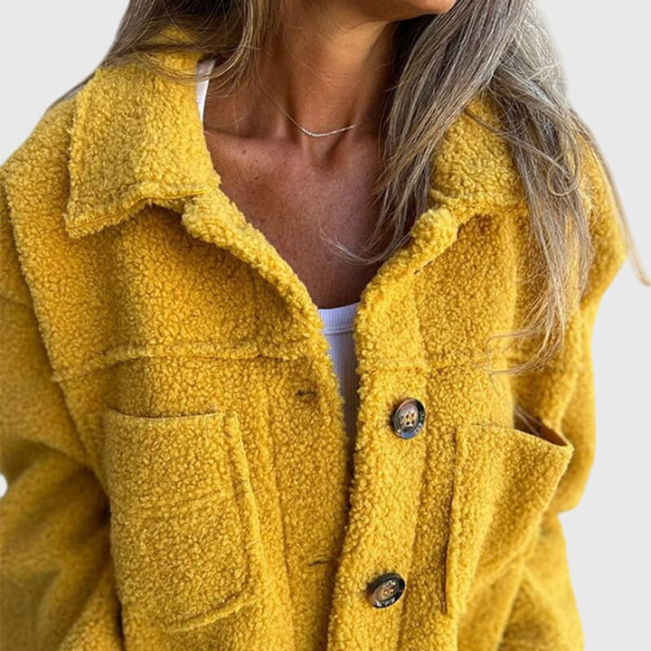 Women's Jacket Cozy Button-Front Sherpa Fleece Coat