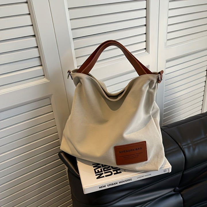 Women's Large Shoulder Canvas Tote Bag Adjustable Strap Hobo
