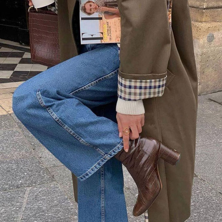 Women's Lightweight Waterproof Lapel Trench Coat