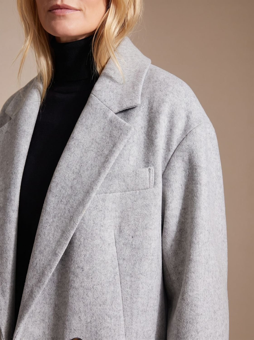 Women's Long Tailored Overcoat Double-Breasted Winter Coat
