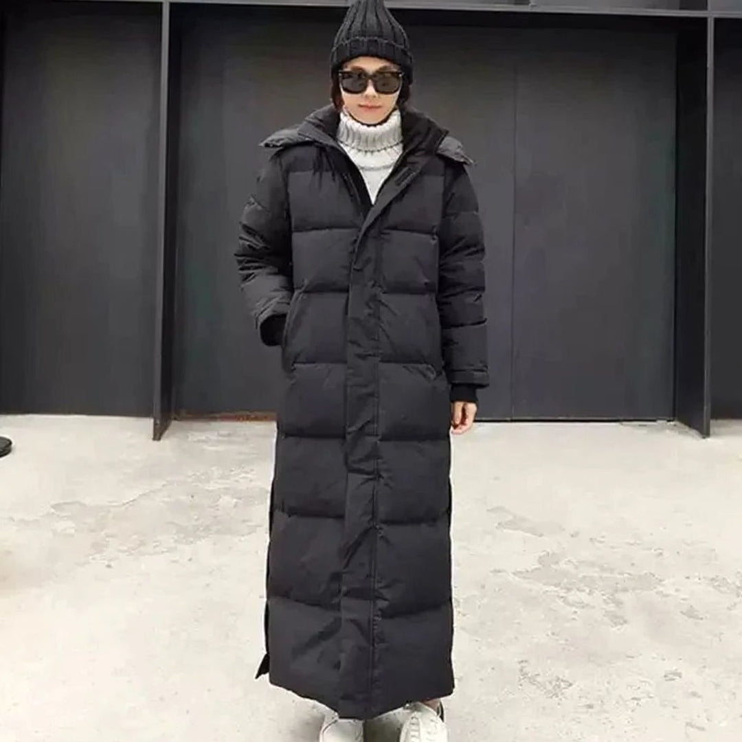 Women's Maxi-Length Hooded Long Puffer Coat