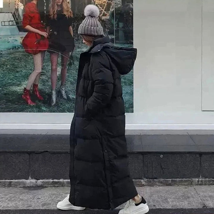 Women's Maxi-Length Hooded Long Puffer Coat