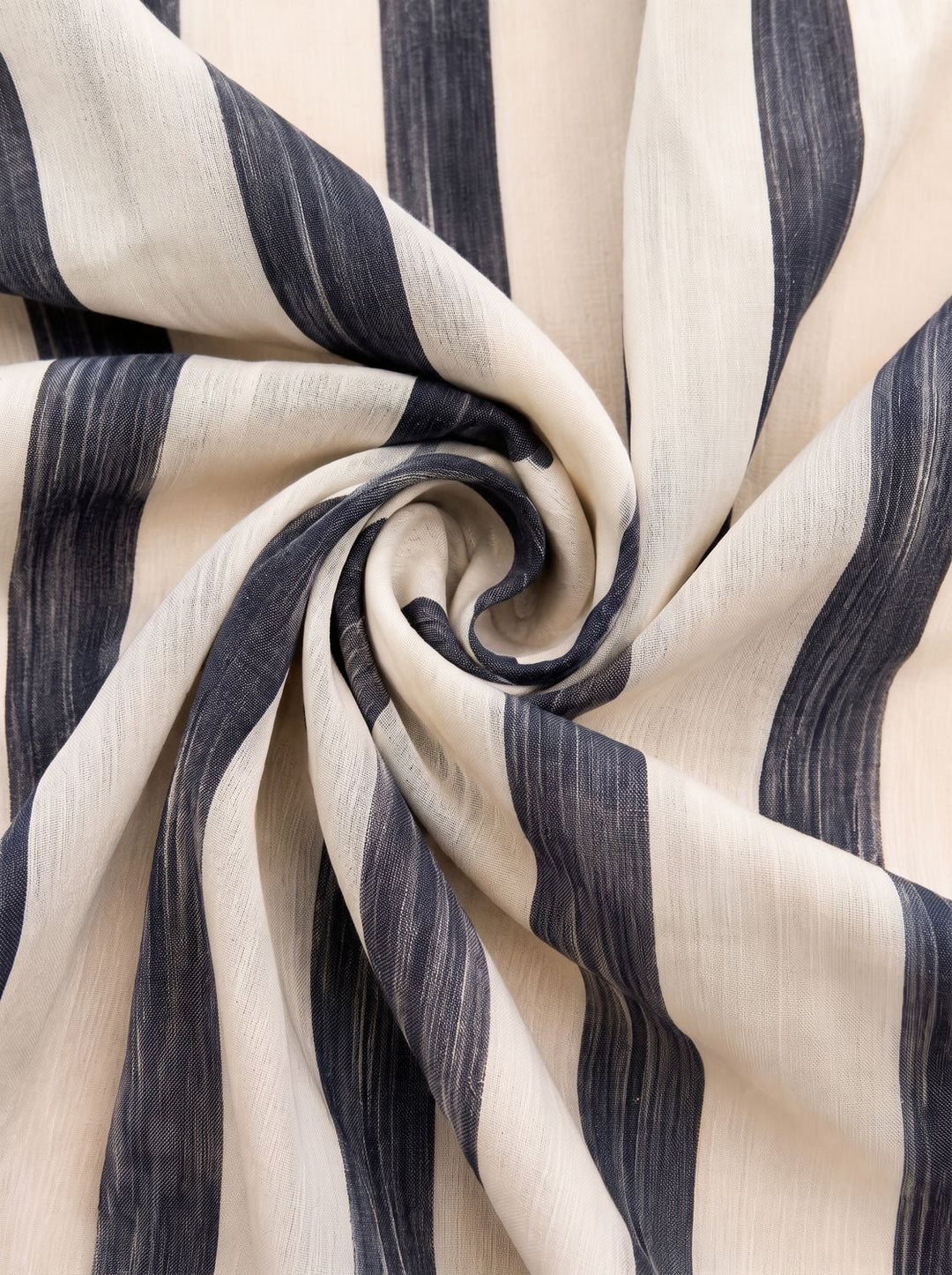 Women's Mediterranean Striped Maxi Shirt Dress Relaxed Fit