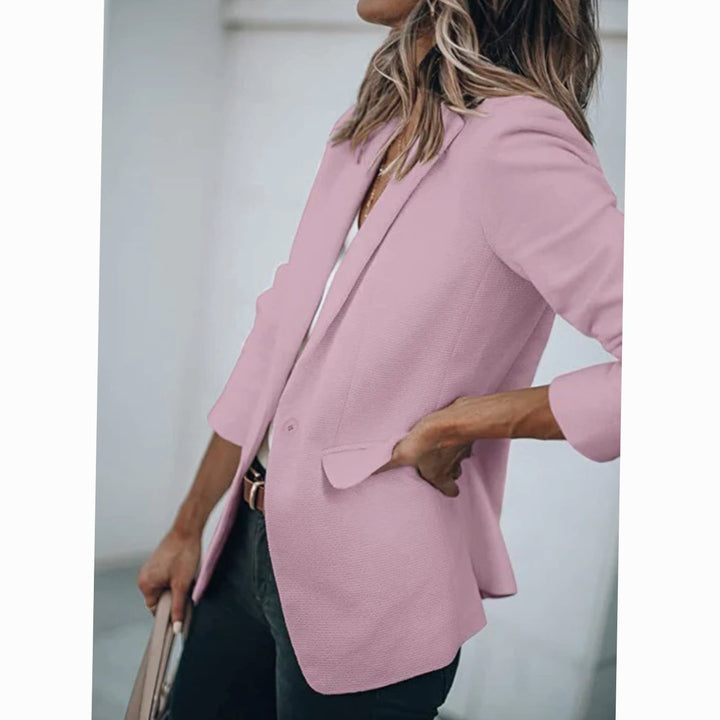Women's Open Front Long-Sleeve Work Blazer