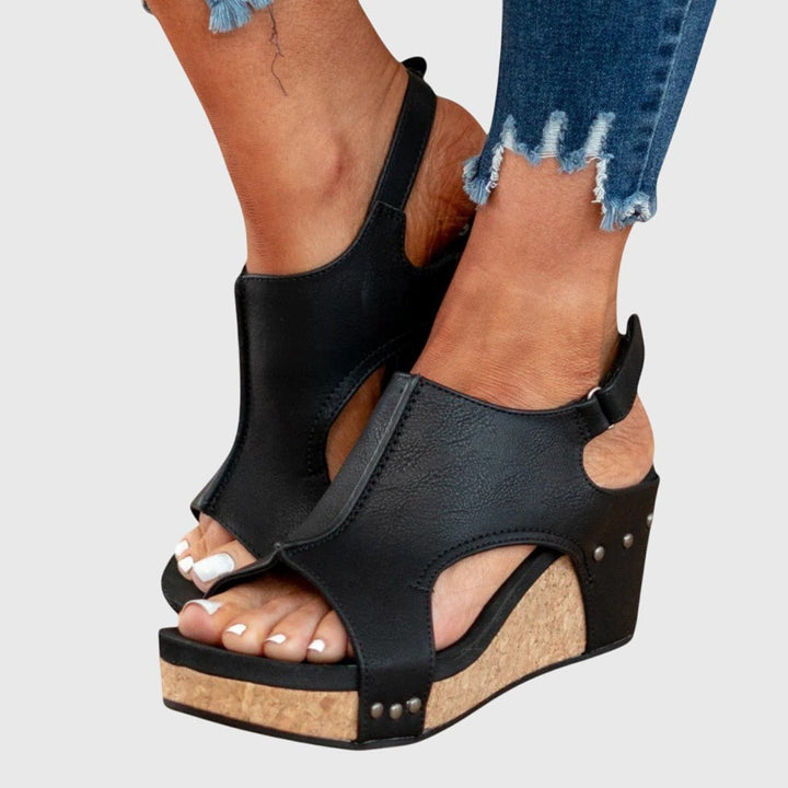 Women's Orthopedic Cork Wedge Open-Toe Comfortable Sandals