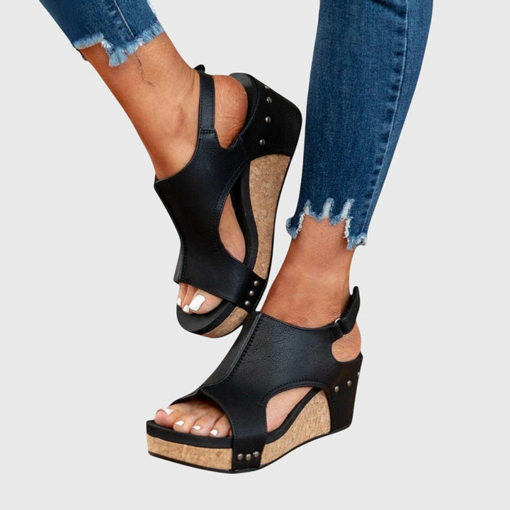 Women's Orthopedic Cork Wedge Open-Toe Comfortable Sandals