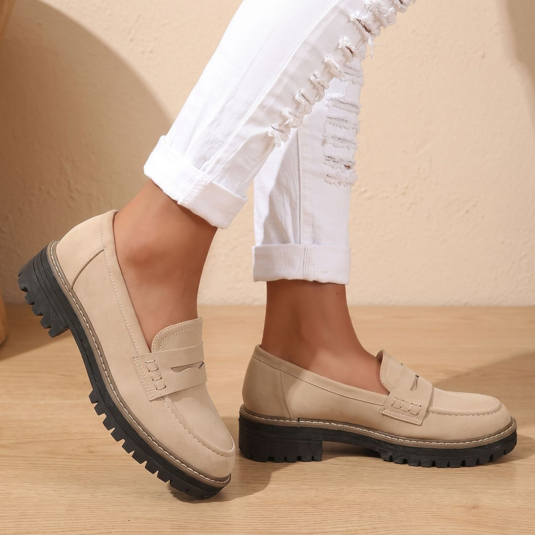Women's Orthopedic Cushioned Platform Penny Loafers
