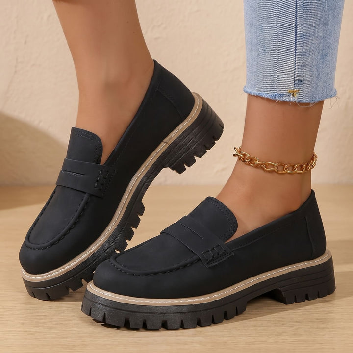 Women's Orthopedic Cushioned Platform Penny Loafers
