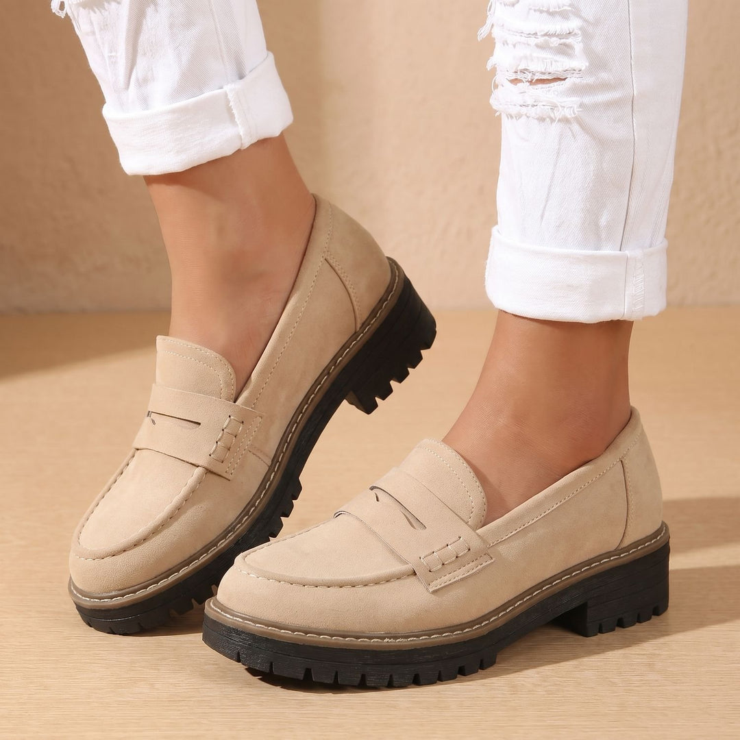 Women's Orthopedic Cushioned Platform Penny Loafers