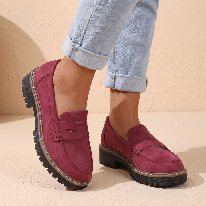 Women's Orthopedic Cushioned Platform Penny Loafers