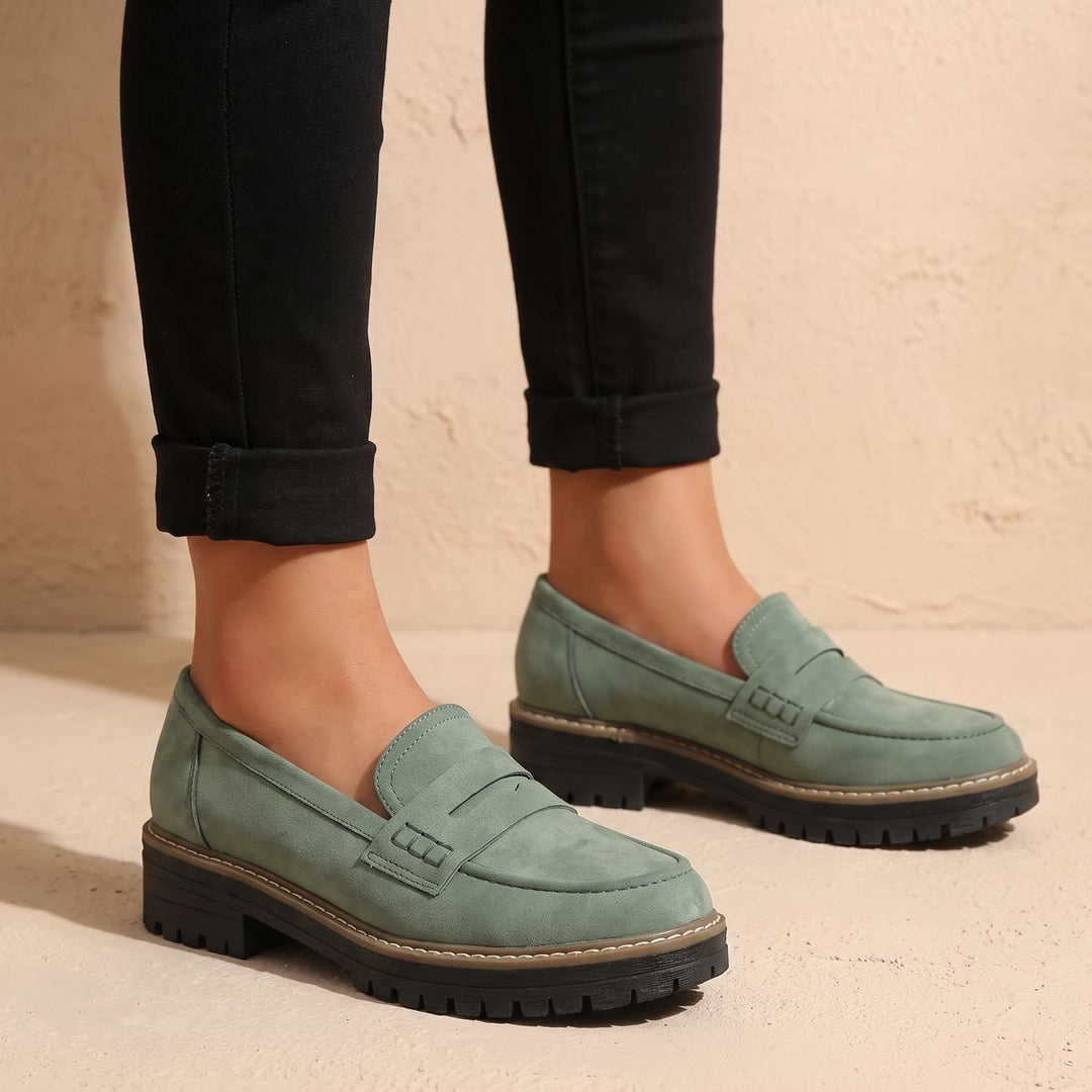 Women's Orthopedic Cushioned Platform Penny Loafers