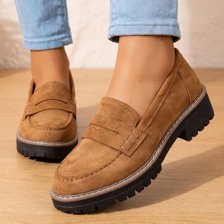 Women's Orthopedic Cushioned Platform Penny Loafers