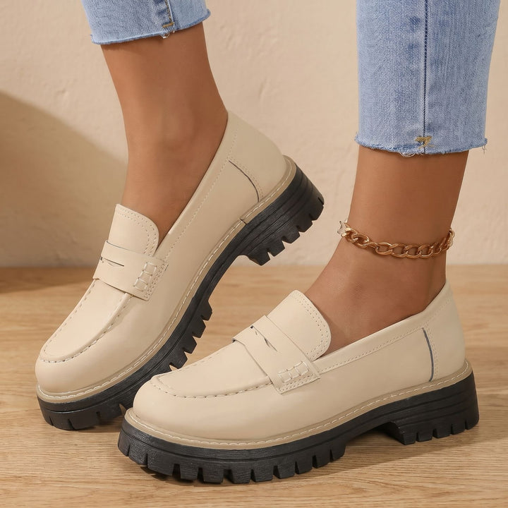 Women's Orthopedic Cushioned Platform Penny Loafers