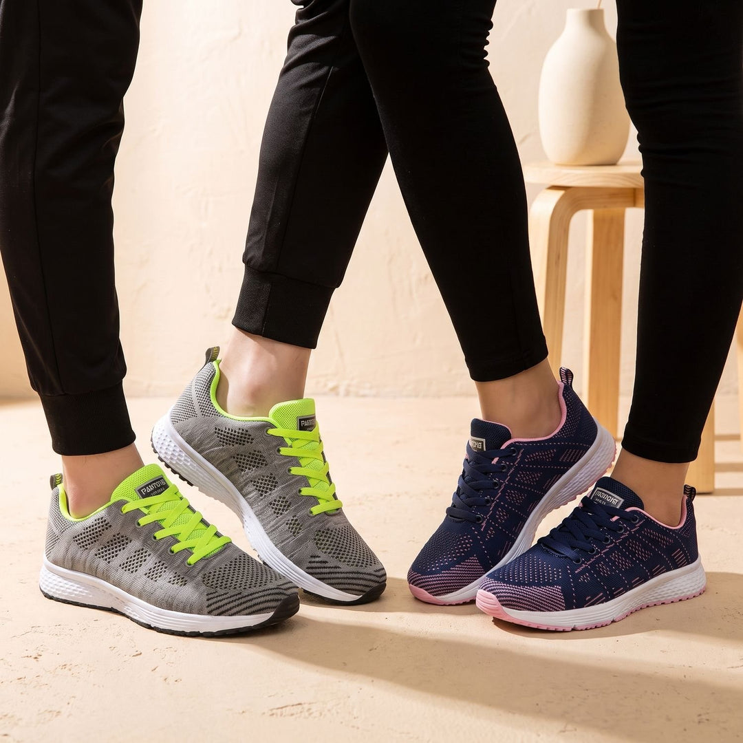 Women's Orthopedic Lace-Up Breathable Mesh Sneakers