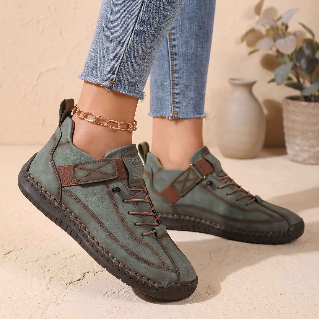 Women's Orthopedic Lace-Up High-Top Cushioned Sneakers