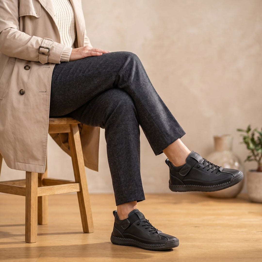 Women's Orthopedic Lace-Up Low-Top Walking Sneakers