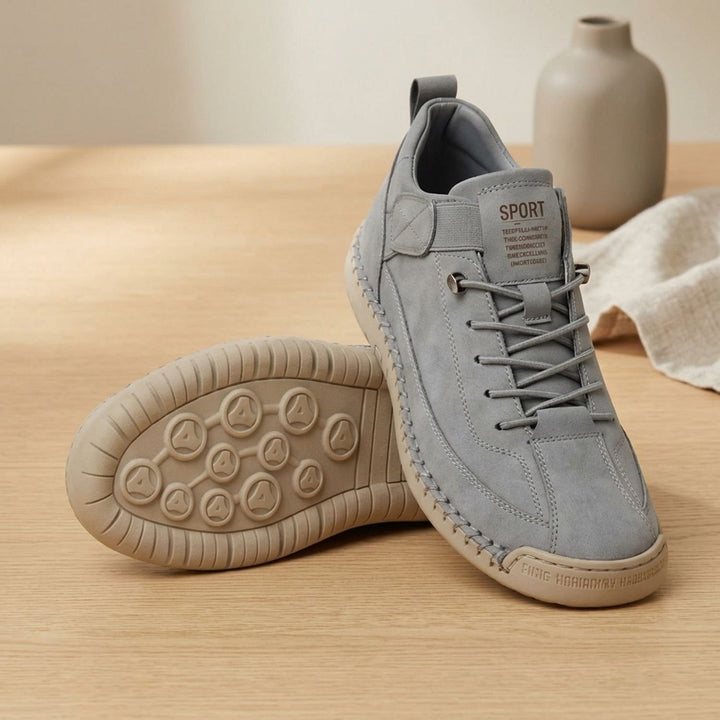 Women's Orthopedic Lace-Up Low-Top Walking Sneakers - Gray
