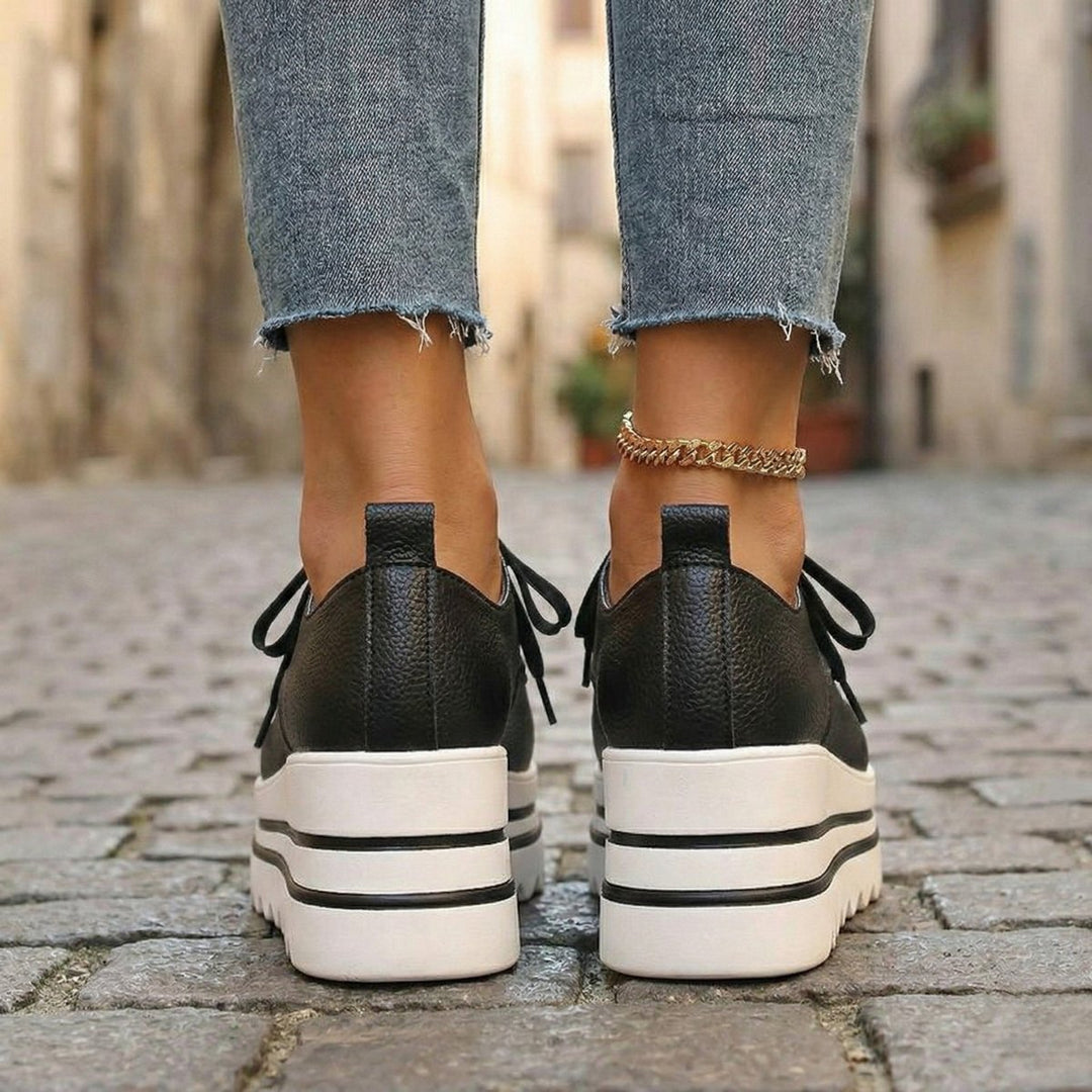 Women's Orthopedic Platform Lace-Up Oxford Boots