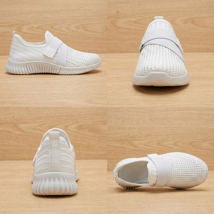 Women's Orthopedic Slip-On Knit Sneakers Velcro Strap