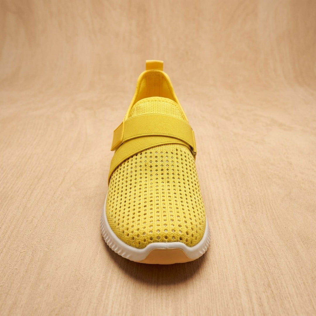 Women's Orthopedic Slip-On Knit Sneakers Velcro Strap