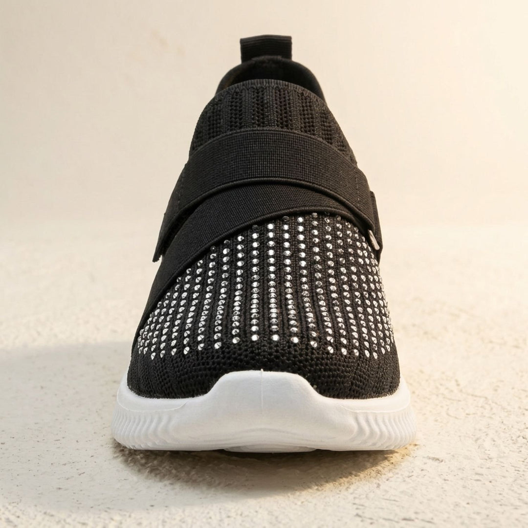 Women's Orthopedic Slip-On Knit Sneakers Velcro Strap