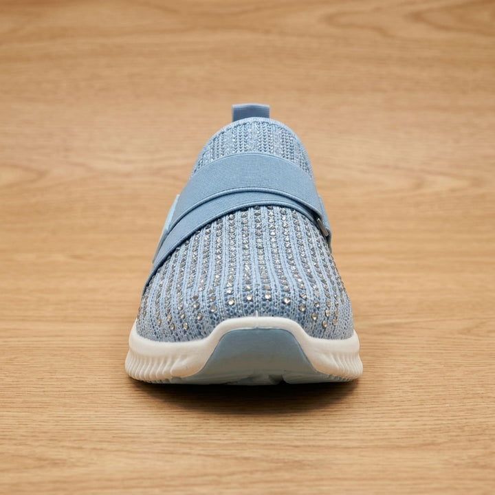 Women's Orthopedic Slip-On Knit Sneakers Velcro Strap