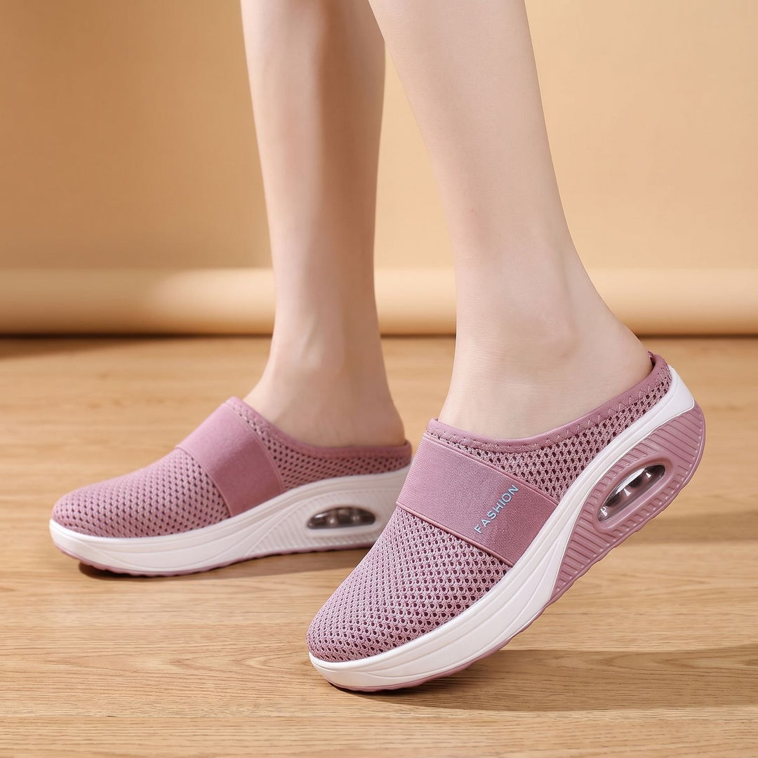 Women's Orthopedic Slip-On Mesh Sneakers Air-Cushion Sole