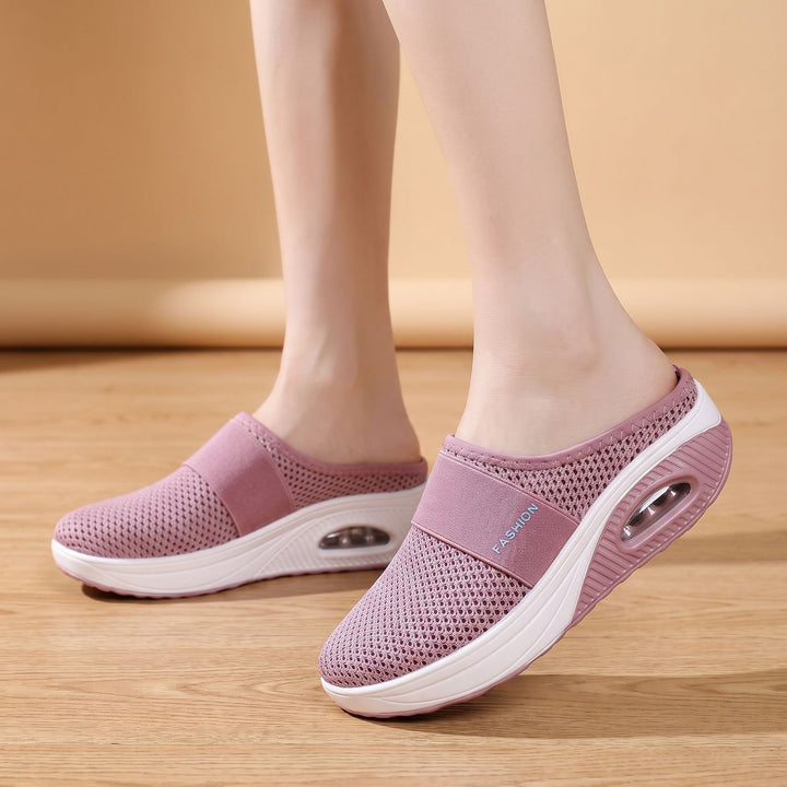 Women's Orthopedic Slip-On Mesh Sneakers Air-Cushion Sole