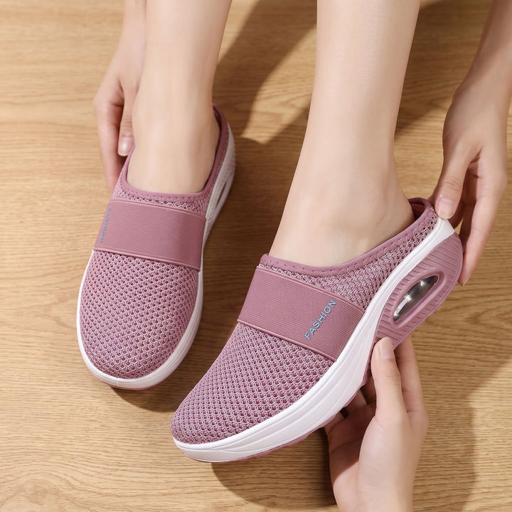 Women's Orthopedic Slip-On Mesh Sneakers Air-Cushion Sole