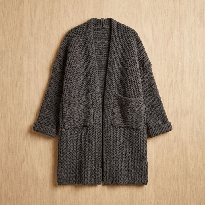 Women's Oversized Chunky Knit Open-Front Cardigan Sweater