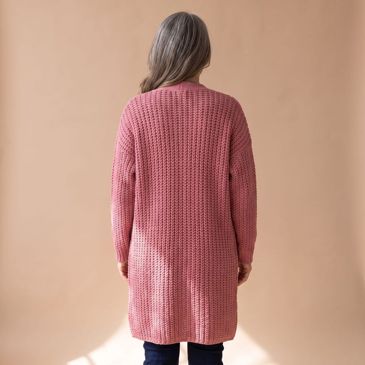 Women's Oversized Chunky Knit Open-Front Cardigan Sweater
