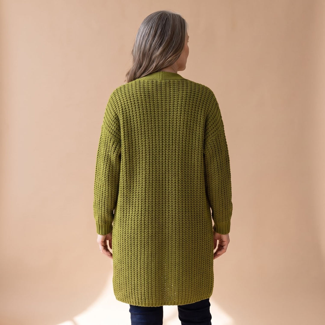 Women's Oversized Chunky Knit Open-Front Cardigan Sweater