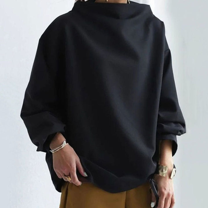 Women's Oversized High-Neck Soft Knit Turtleneck Sweater